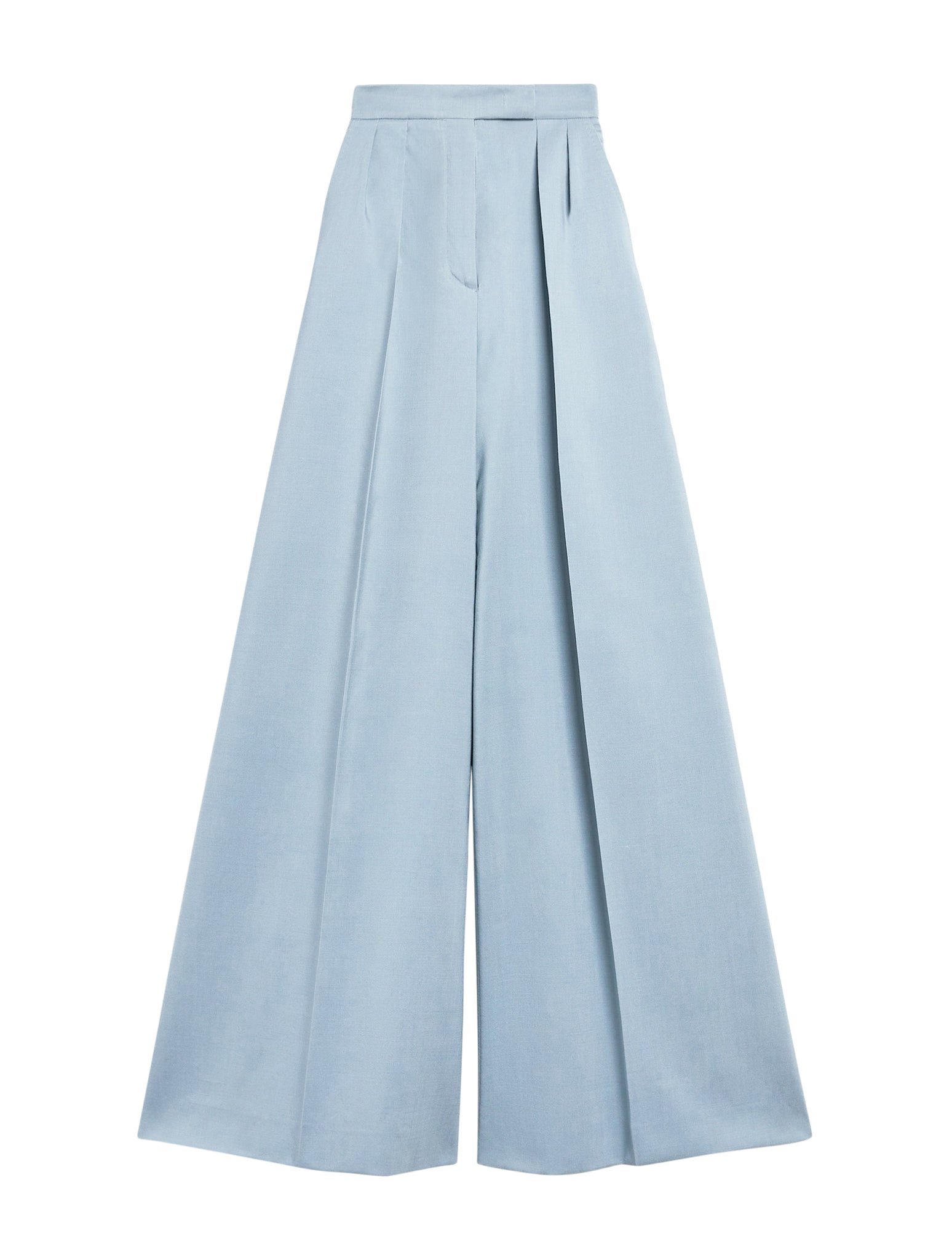 Cotton trousers with pleats