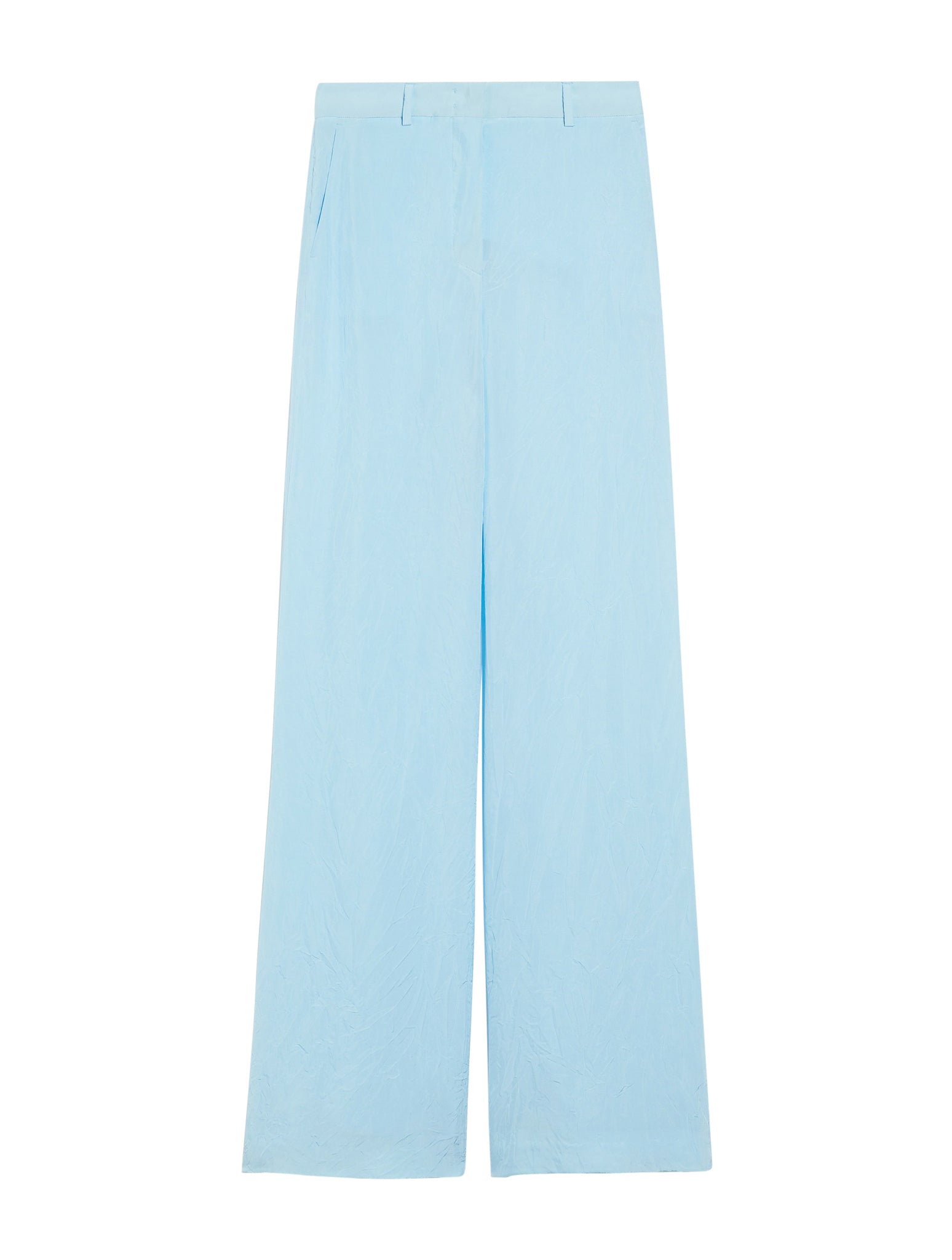 Flared trousers in viscose