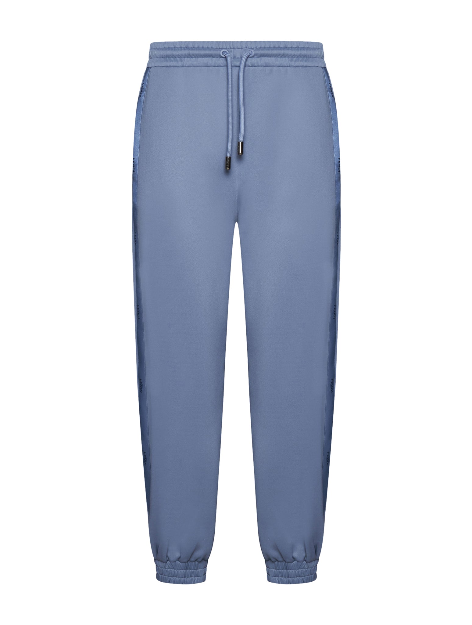 TRACKSUIT PANTS WITH DRAWSTRING AND LIGHT BLUE LOGO BAND IN POLYESTER WOMAN