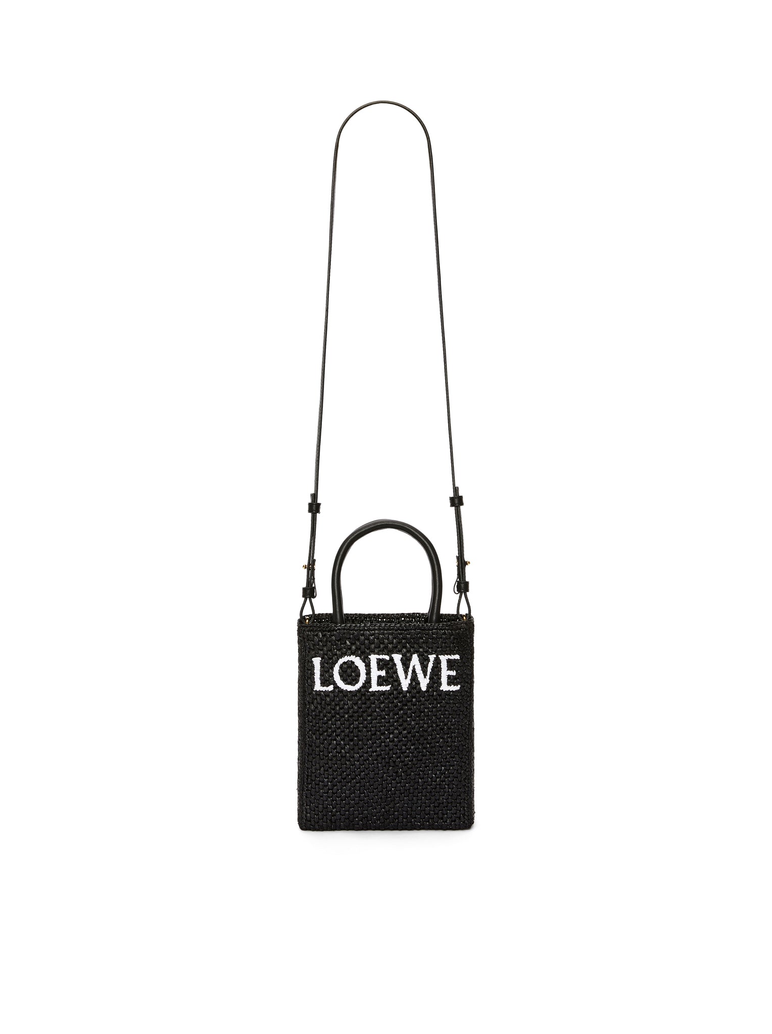 Shop LOEWE Standard A5 Tote bag in raffia (A563S30X05) by ERRE