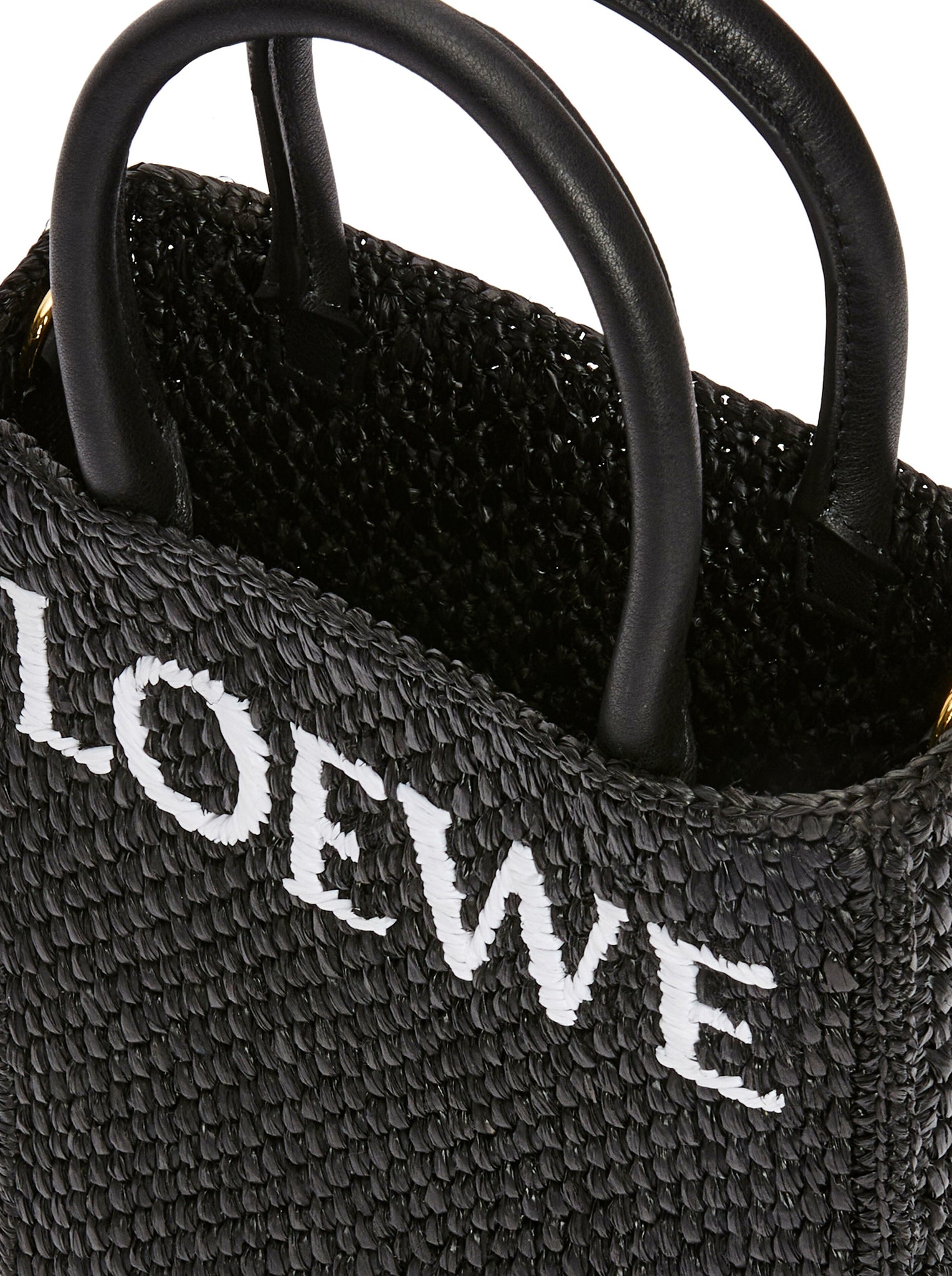 Shop LOEWE Standard A5 Tote bag in raffia (A563S30X05) by ERRE