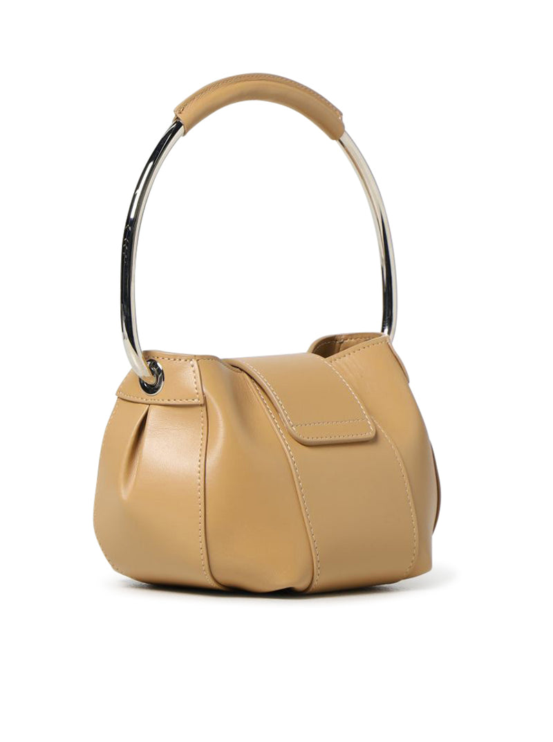 Coperni Ring Pouch Leather Tote Bag