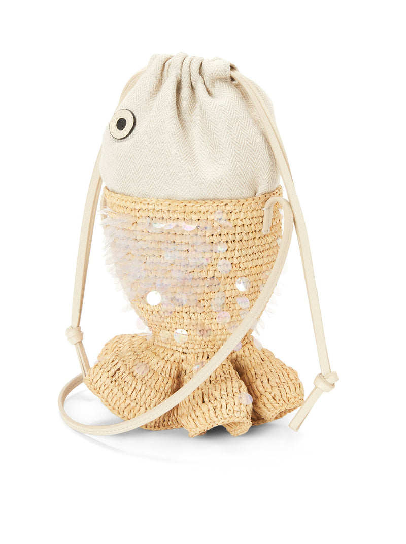 Fish Bag Charm - Raffia Bag Accessories