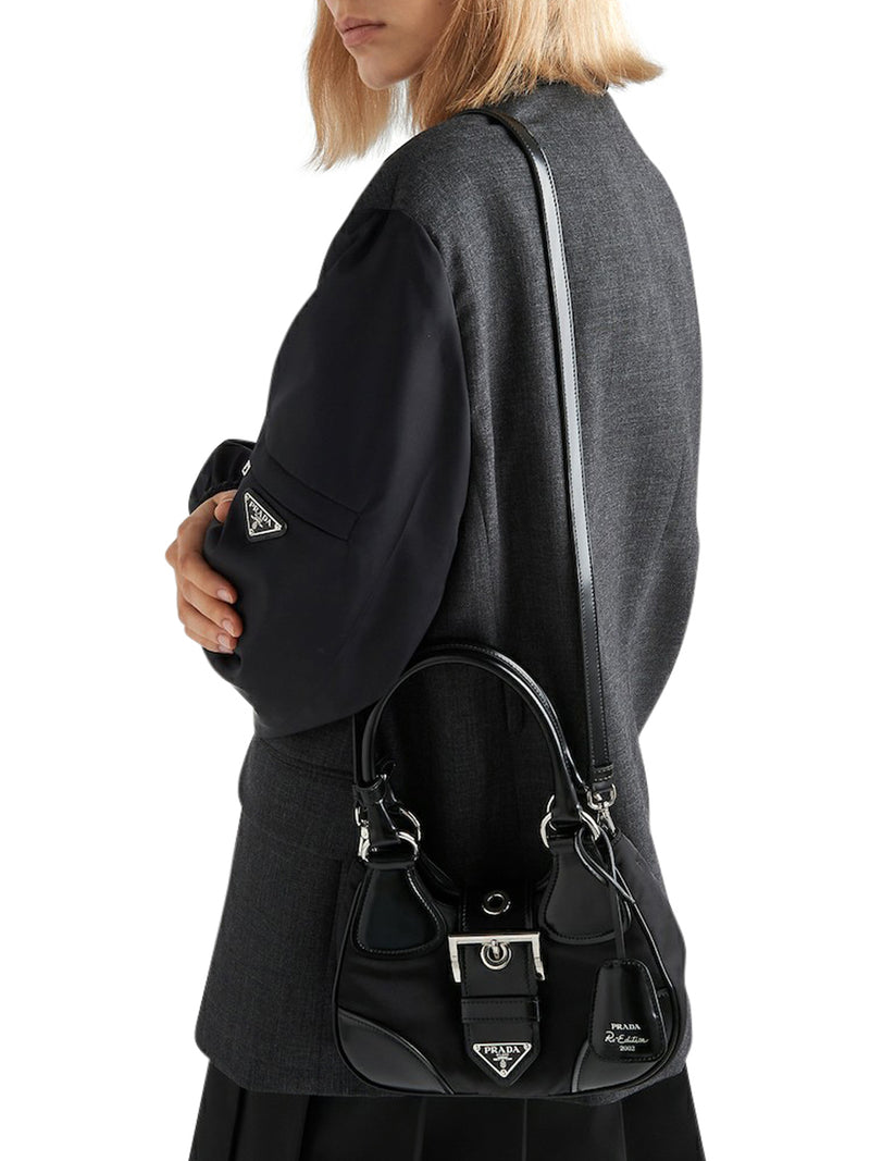 XS black nylon Moon bag