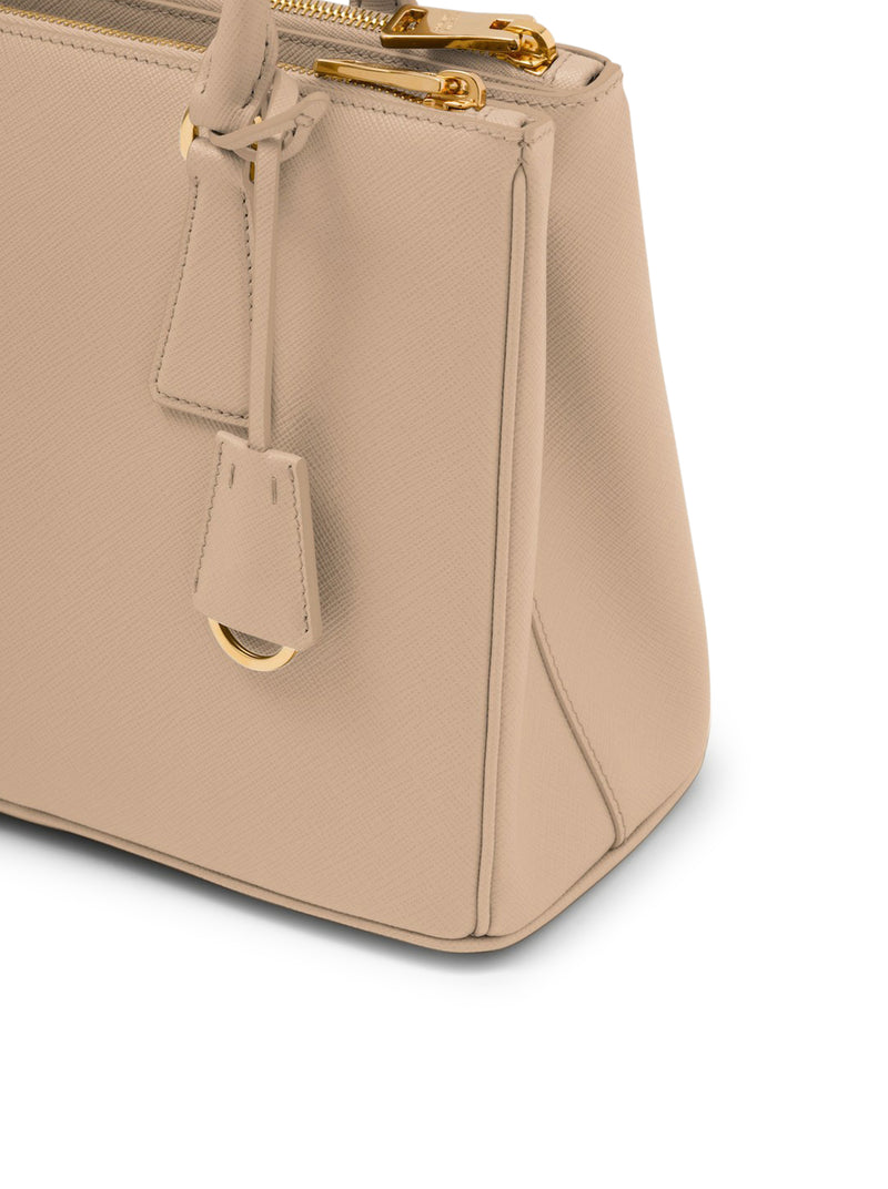 Medium Prada Galleria Saffiano Leather Bag 1BA863, Beige, One Size