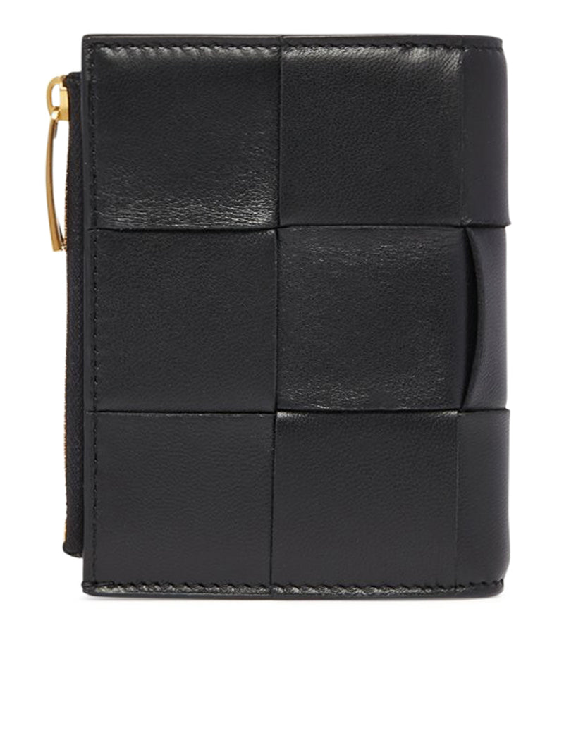 BLACK MINI BI-FOLD WALLET