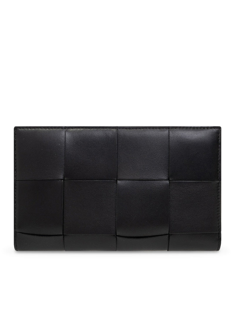 BOTTEGA VENETA BLACK LEATHER WALLET