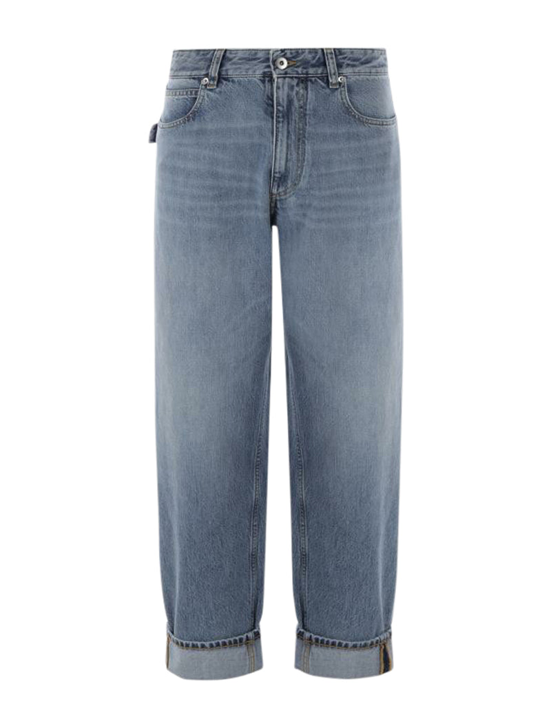 JEANS CROPPED BAGGY-FIT IN DENIM