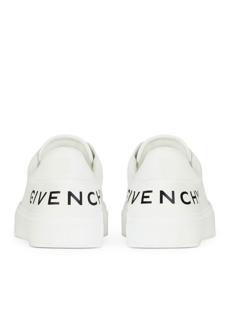 City Sport sneaker in leather with printed GIVENCHY logo