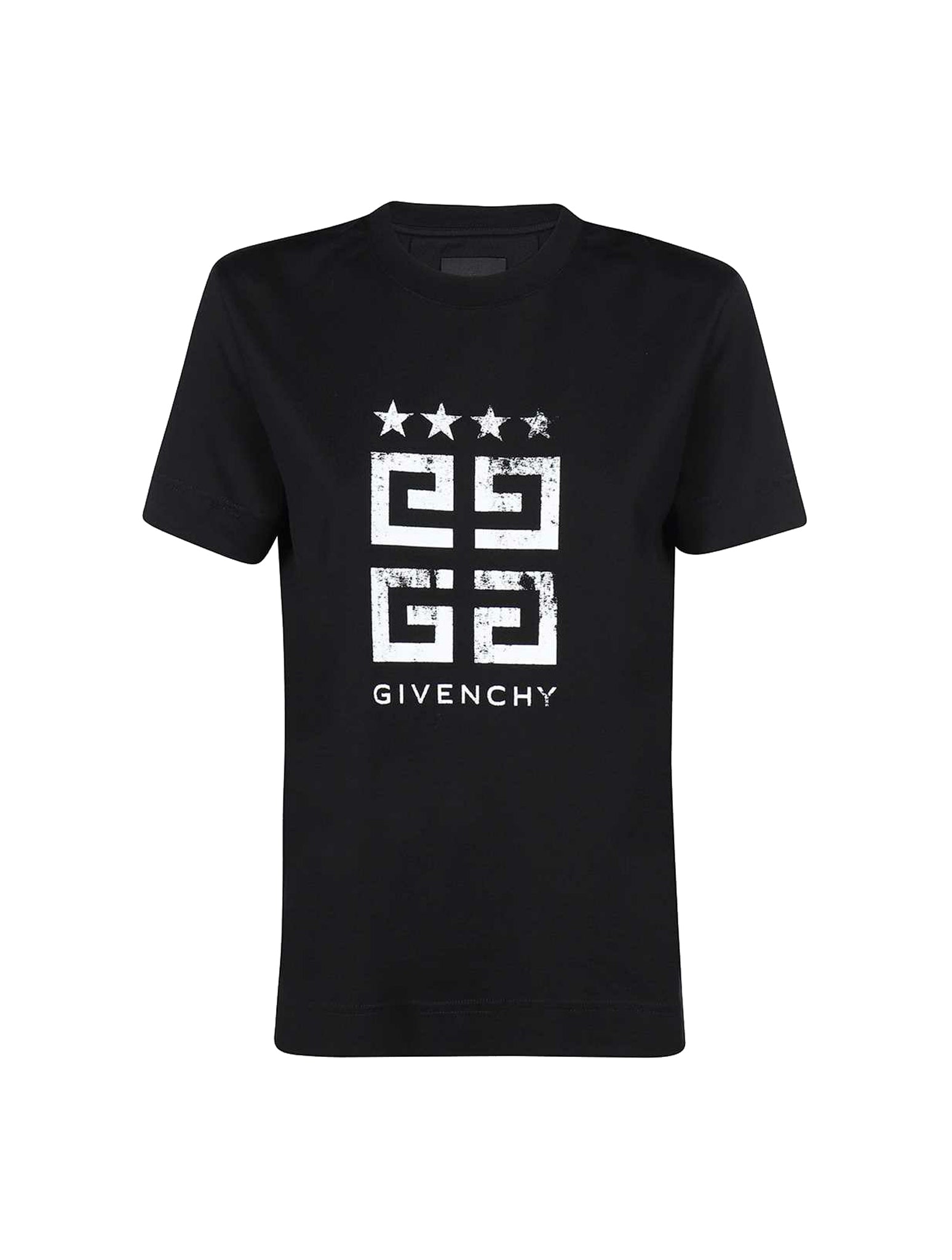 Cotton jersey T-shirt with 4G Stars print on the front