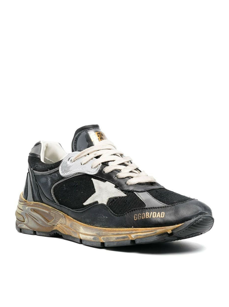 Golden Goose Homme Sneakers Running Dad – Black Silver Ice 90282