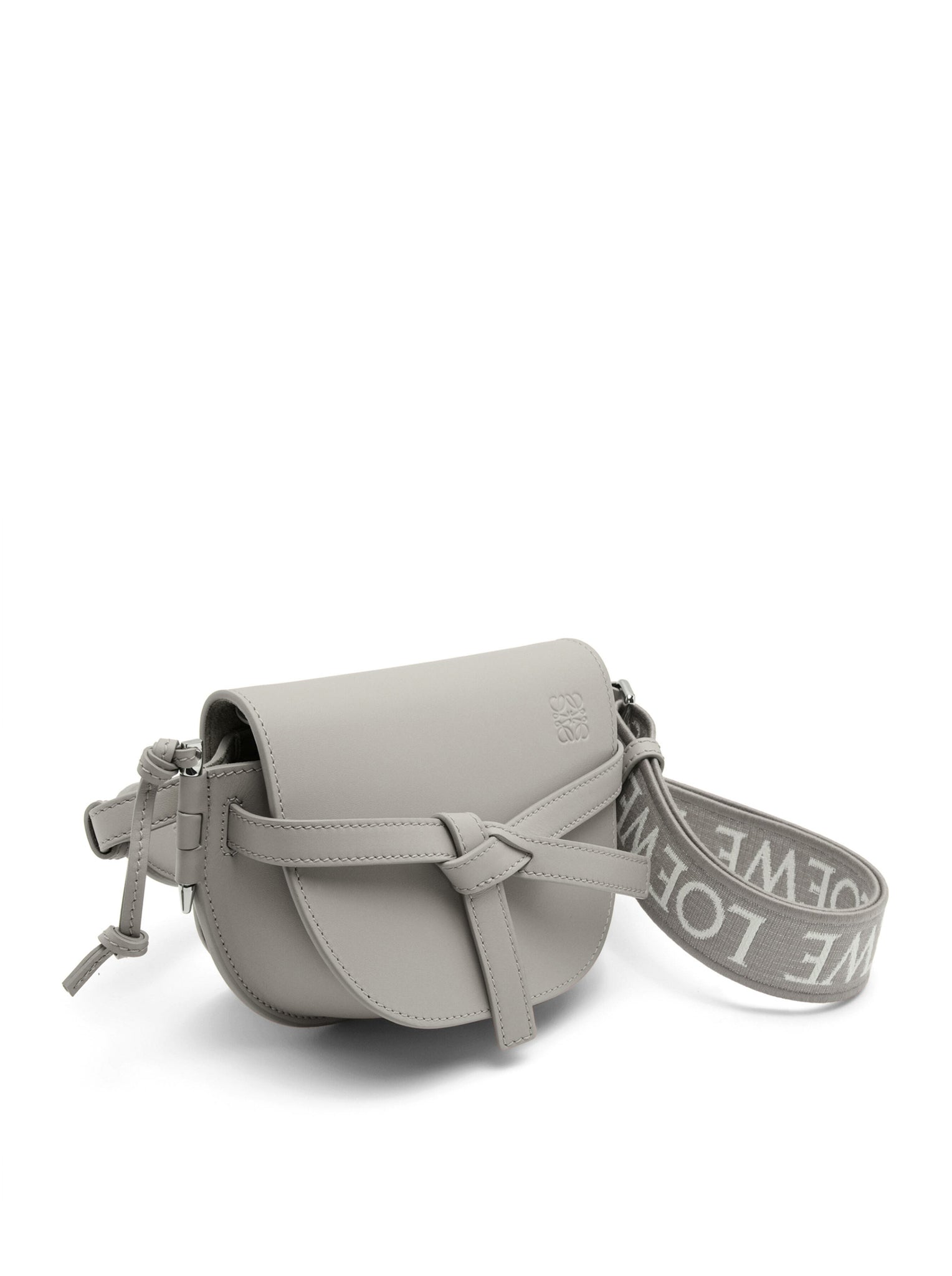 Mini Gate Dual bag in soft calfskin and jacquard