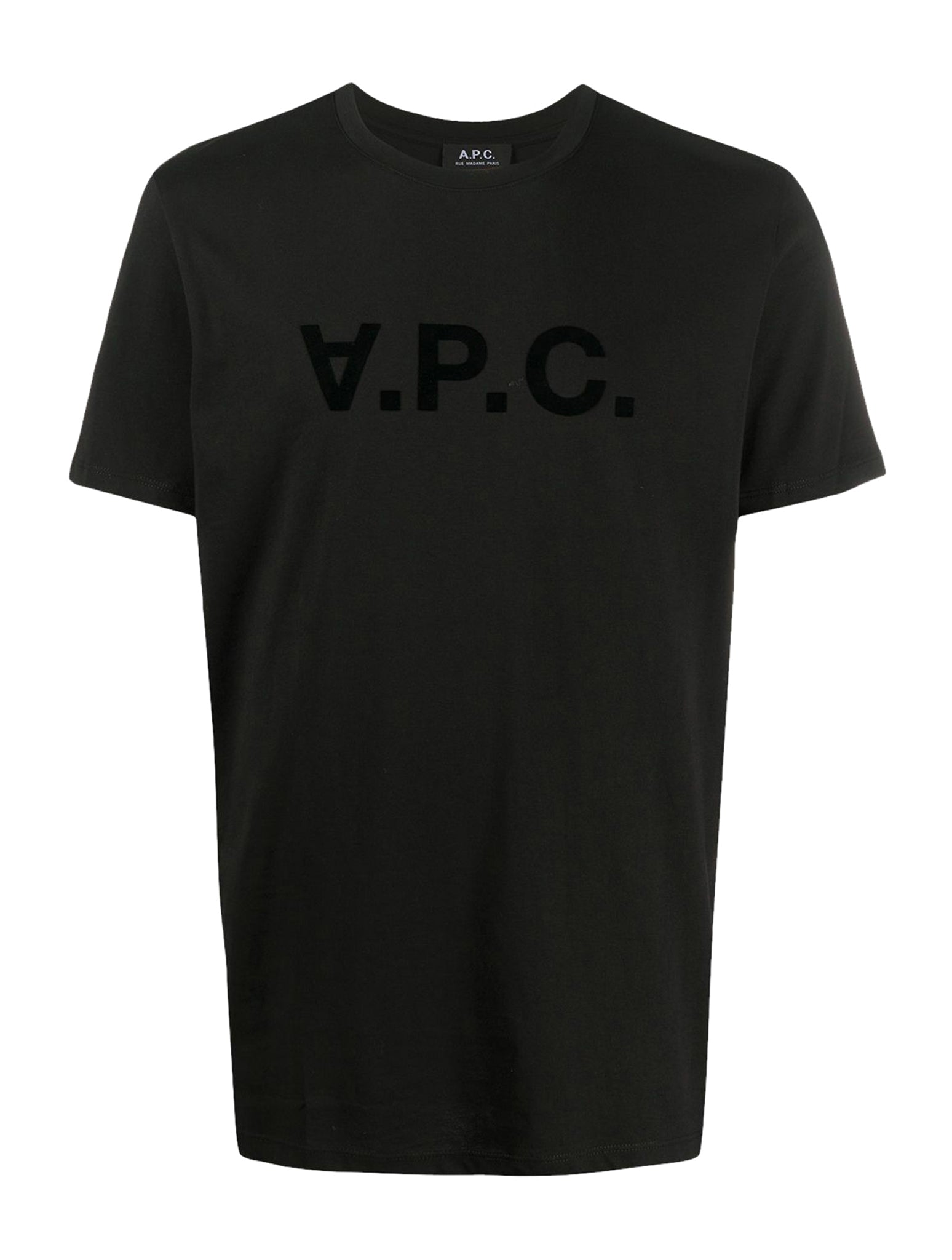 Black cotton T-shirt