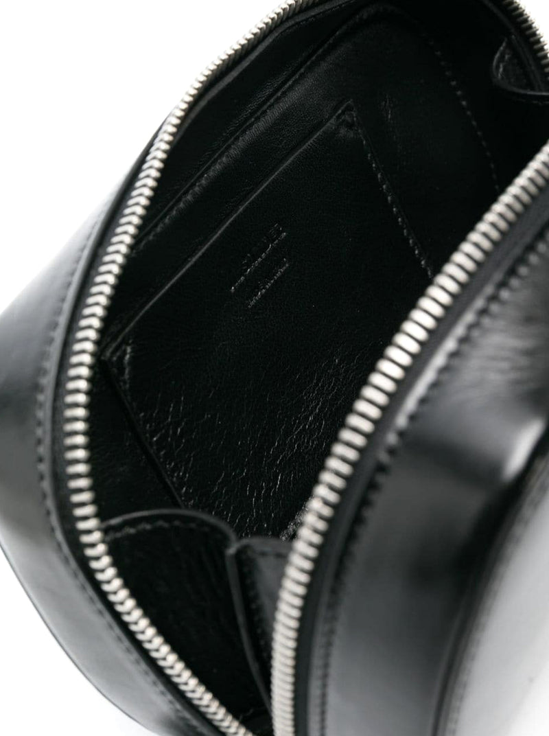 logo-debossed leather belt bag