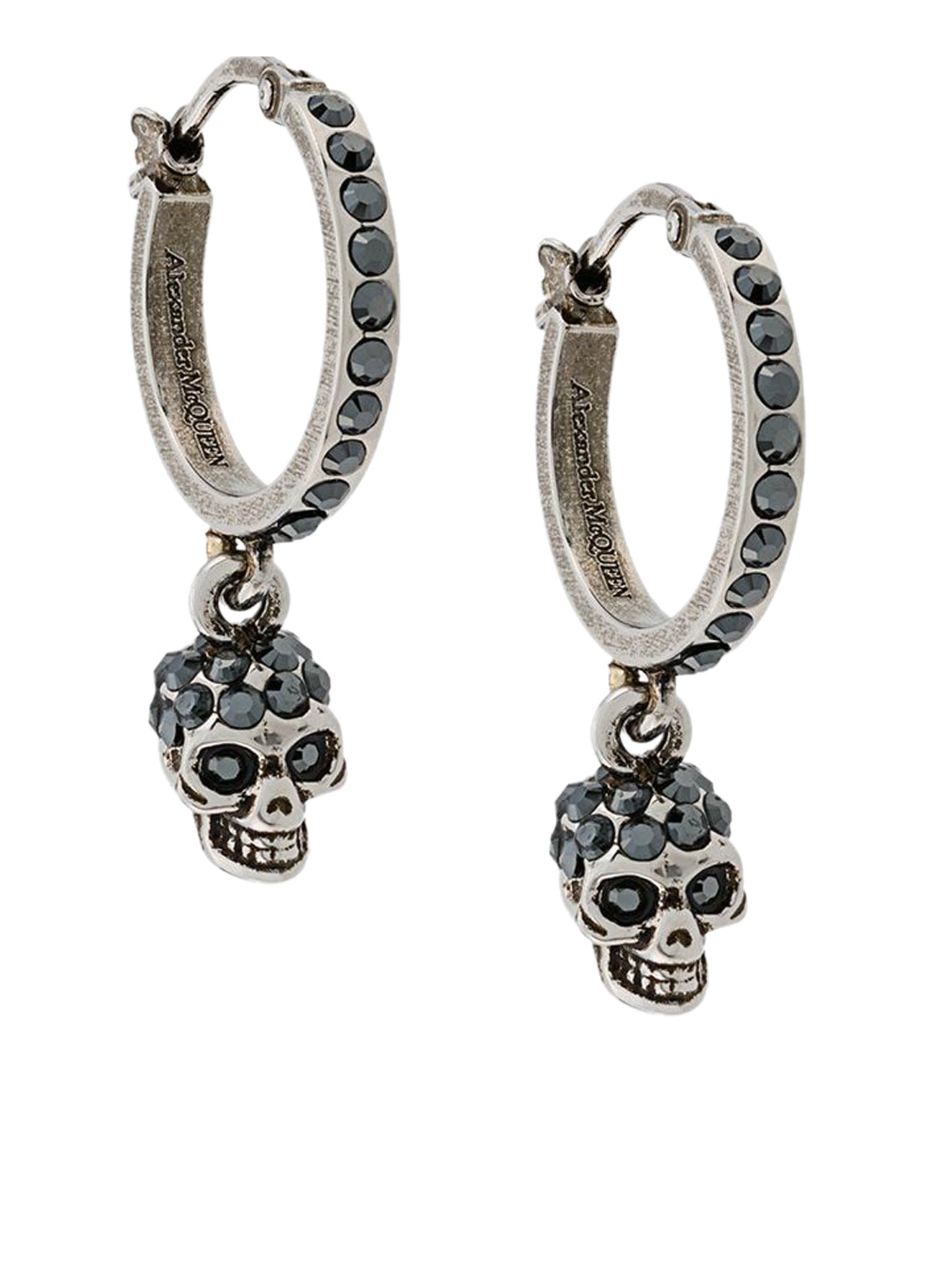 skull drop earrings