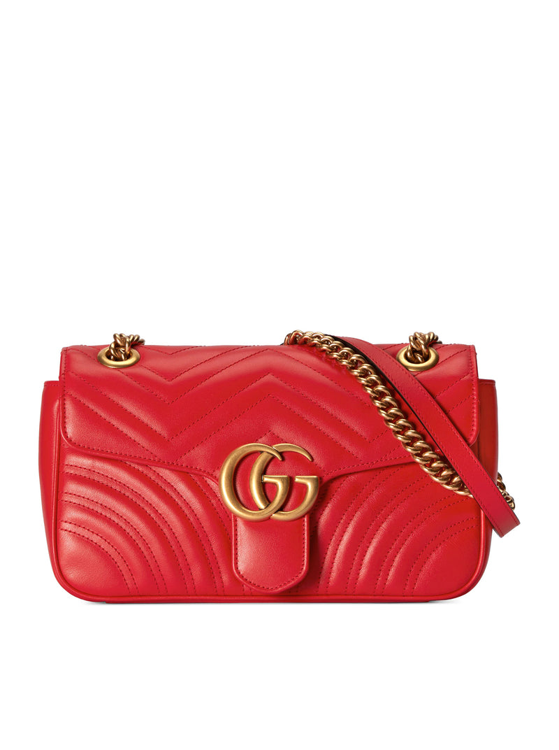 Gucci - GG Marmont Small shoulder bag - The GG Marmont line from Gucci is  defined by the Double G emblem, and we love th… | Borsa a spalla, Borse,  Tracolla in pelle