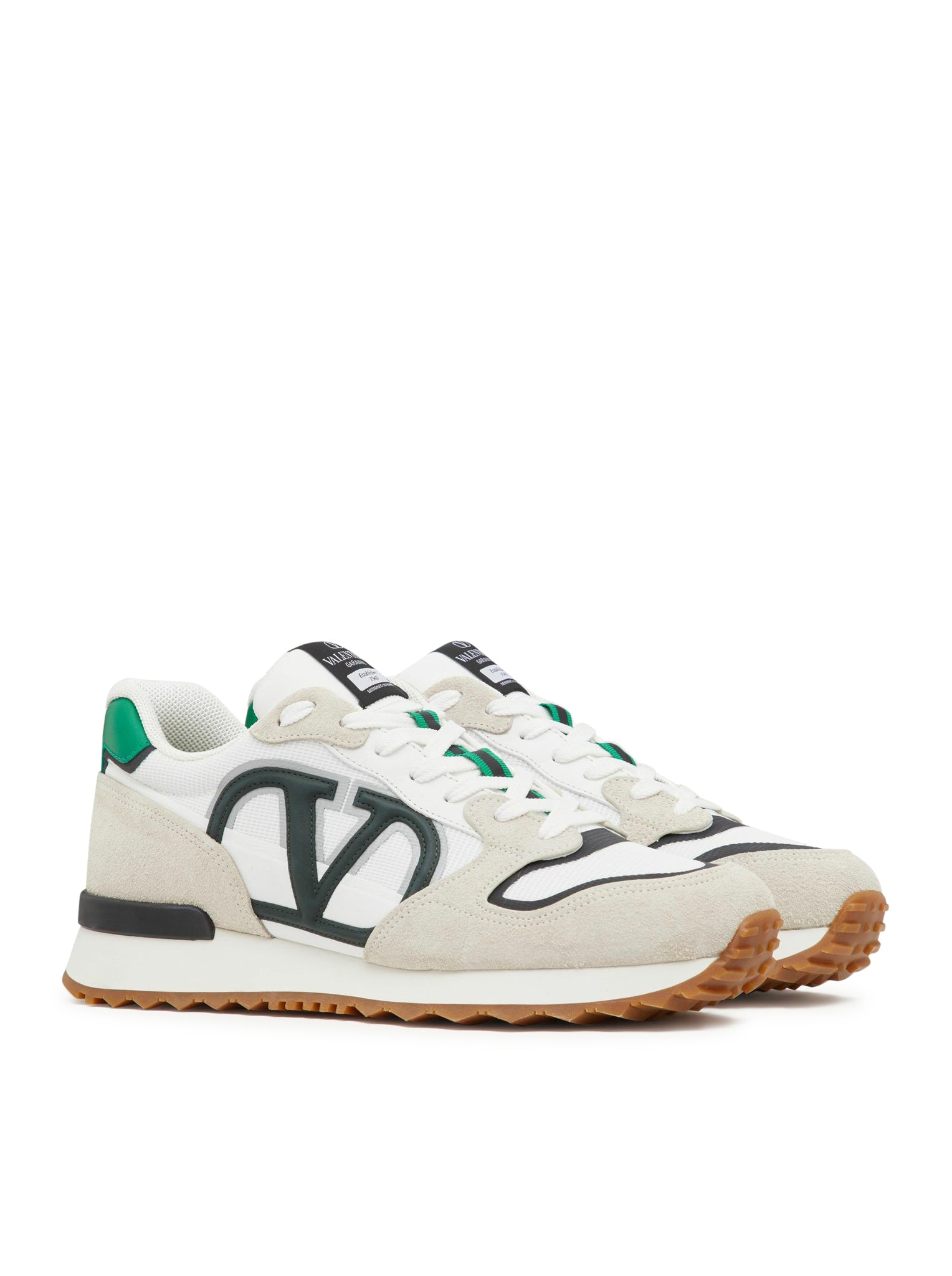 VLOGO PACE LOW-TOP SNEAKER IN SPLIT, FABRIC AND CALFSKIN