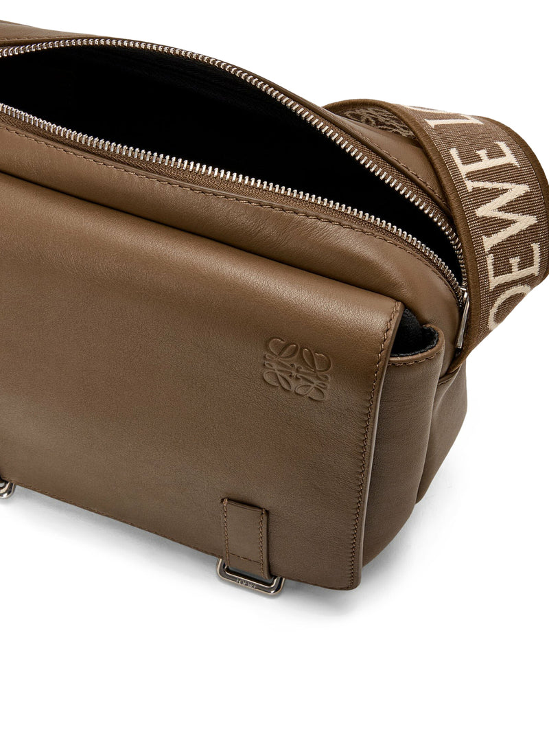 Extra Small Military Leather Messenger Bag