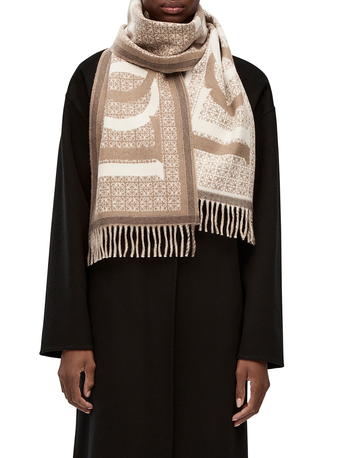 LOEWE Love scarf in wool and cashmere