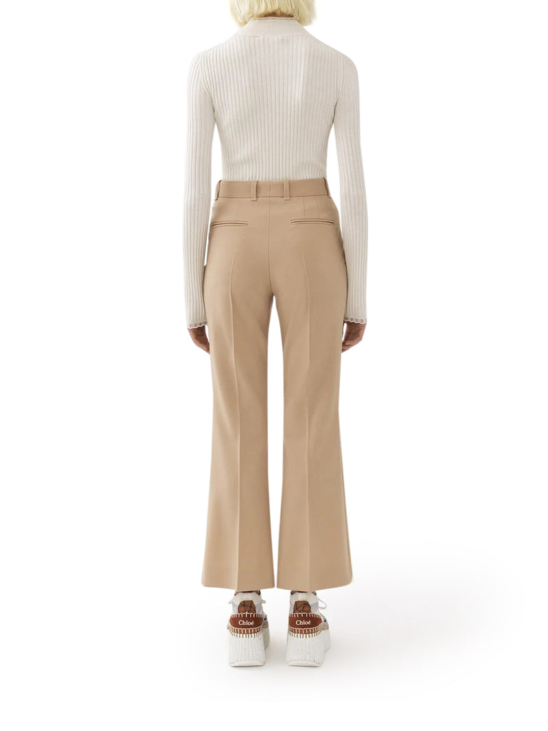 BOOTCUT CROPPED TROUSERS