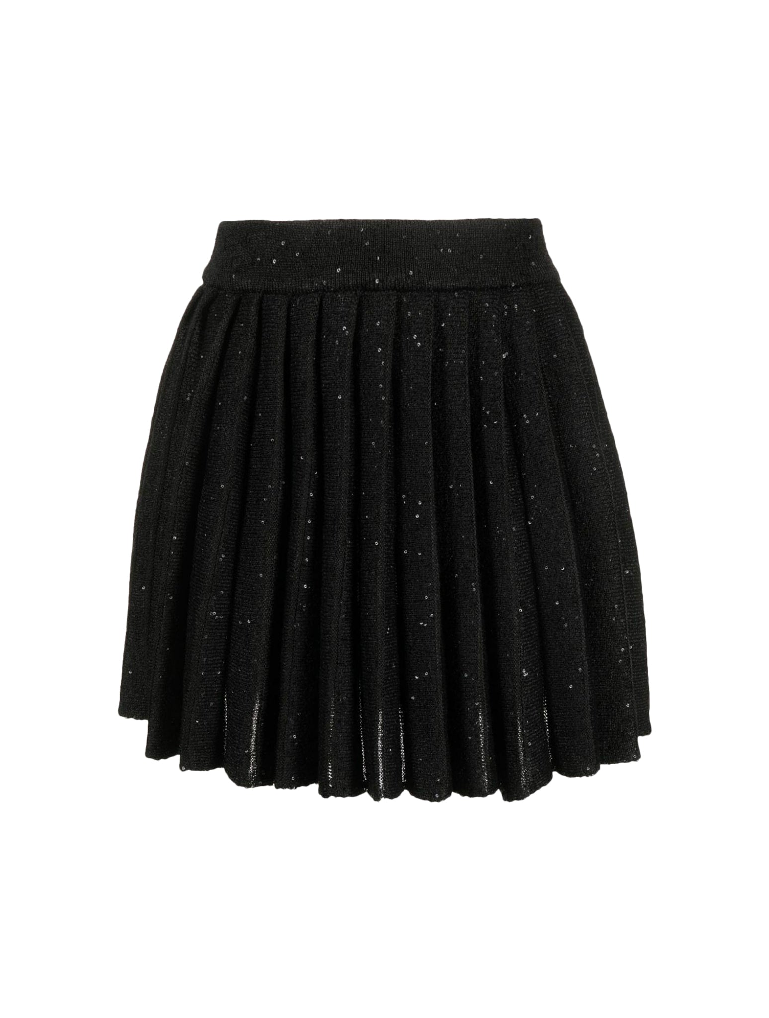 sequin-embellished pleated miniskirt