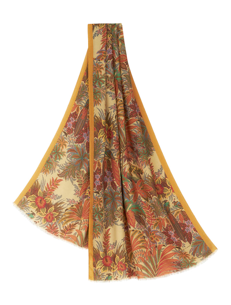 ETRO paisley-print cashmere-blend scarf - Neutrals