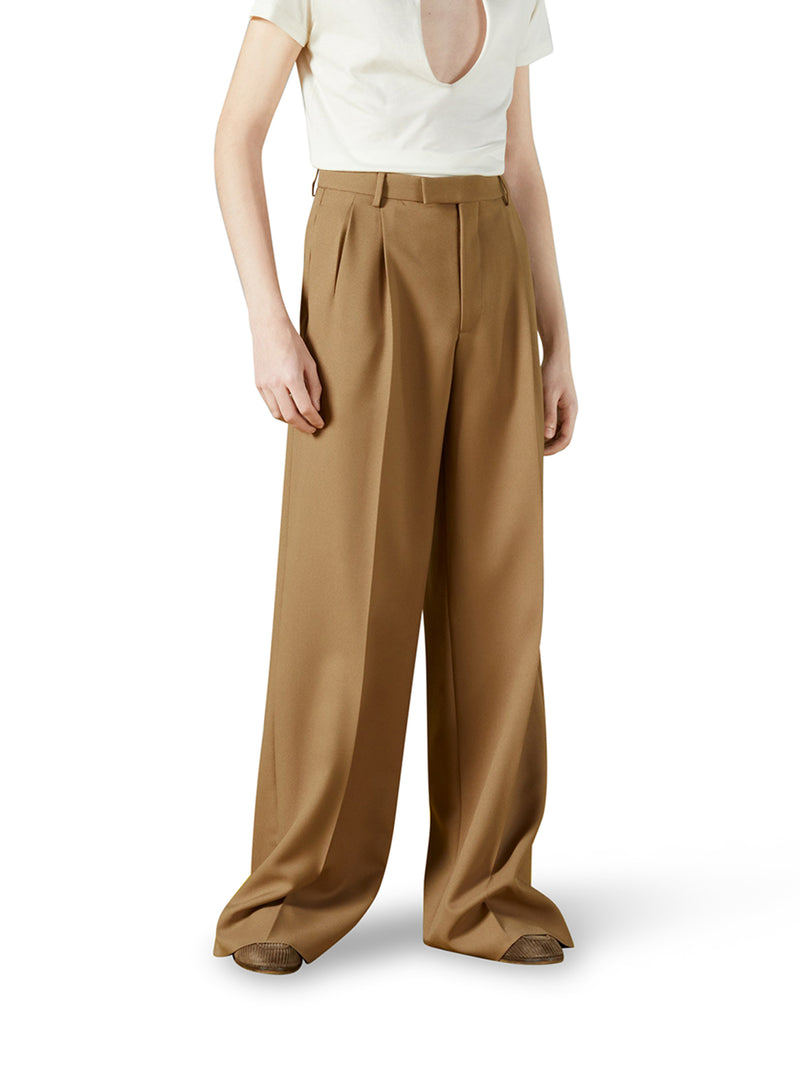 TAILORED TROUSERS IN FLUID DRILL
