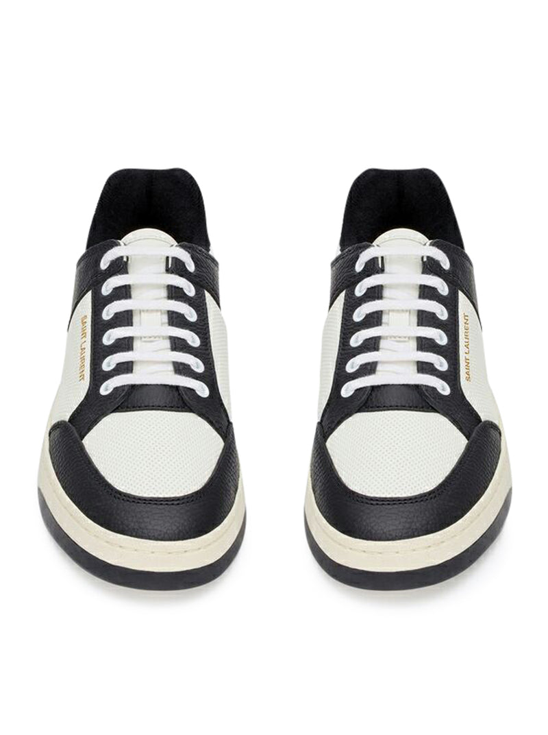 SL / 61 LOW SNEAKERS IN SMOOTH AND HAMMERED LEATHER