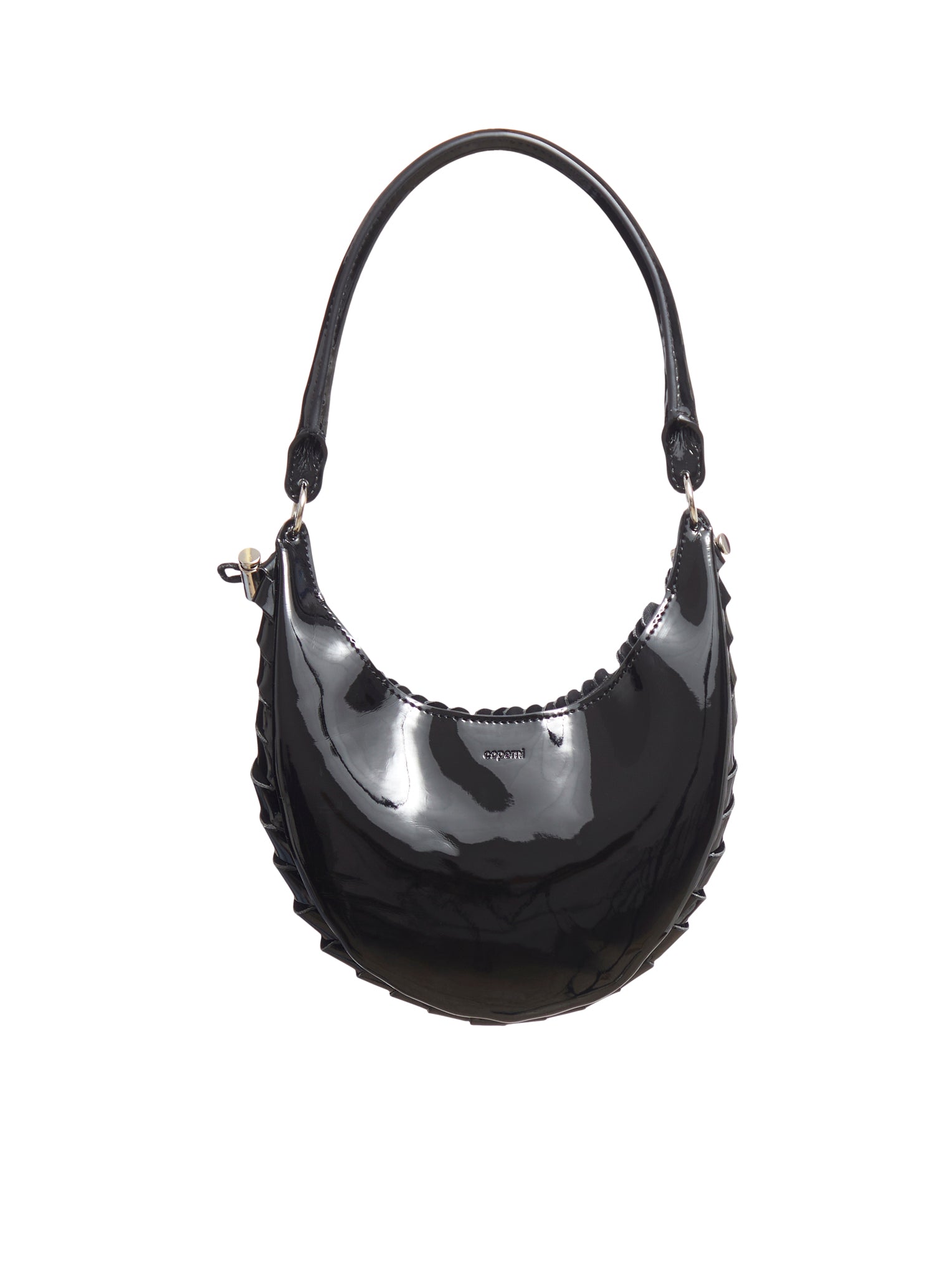 Petal Mini Faux Leather Shoulder Bag in Black - Coperni