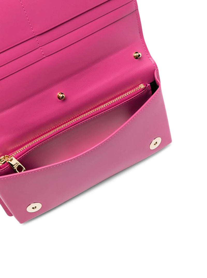 Dolce & Gabbana Dg Logo Leather Card Case in Pink