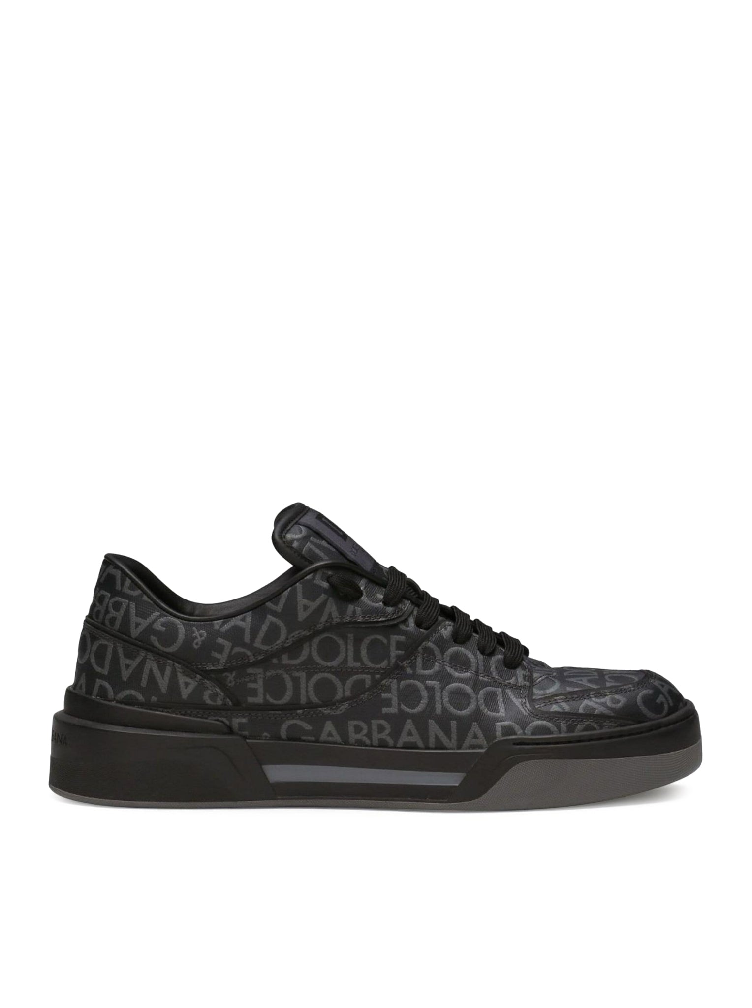 New Roma coated-jacquard sneakers