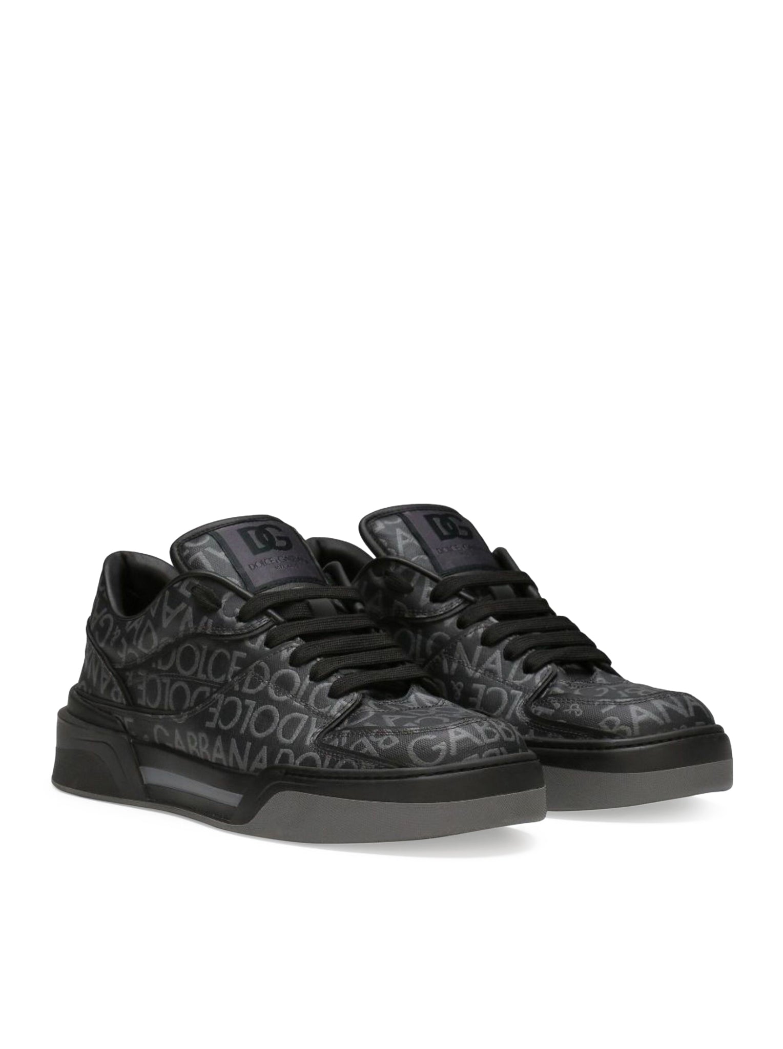 New Roma coated-jacquard sneakers