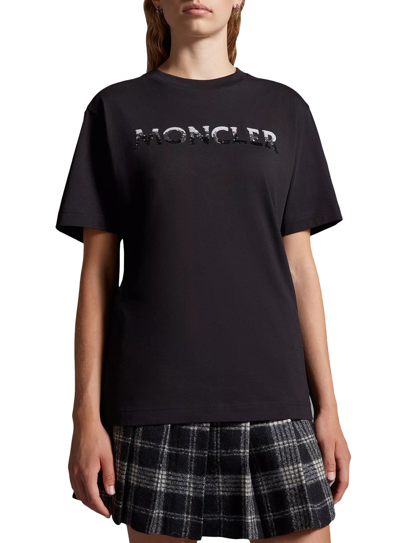 t-shirt with sequin logo