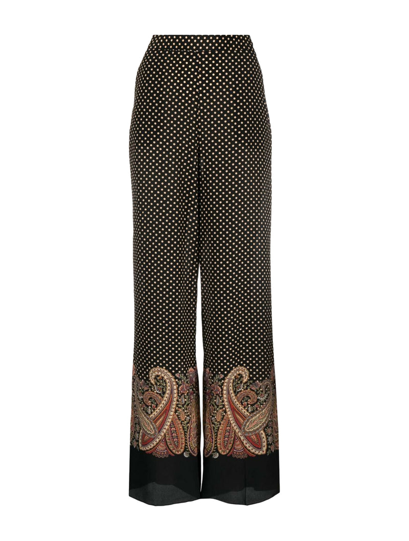 paisley-print wide-leg trousers – Suit Negozi Row