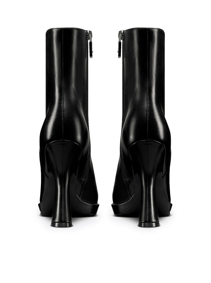 C'est Dior Heeled Ankle Boot Black Patent Calfskin