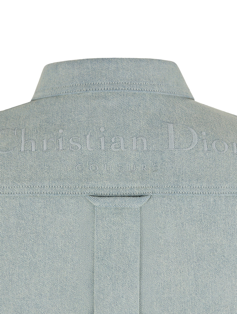 Christian Dior Couture Reversible Shirt Black Cotton Denim