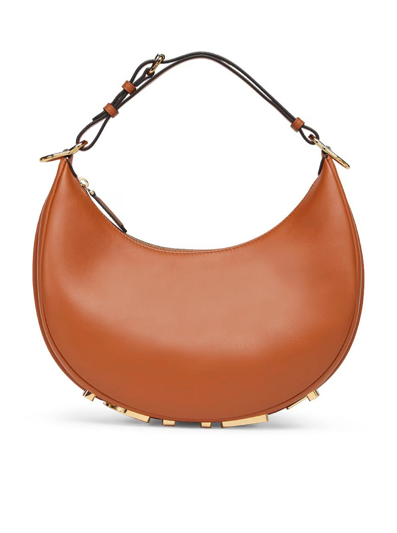 Ava Leather Bag Strap - Brandy