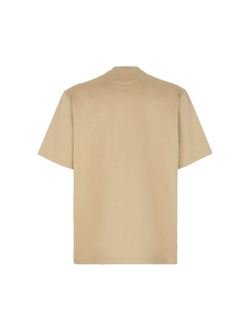 Beige jersey T-shirt