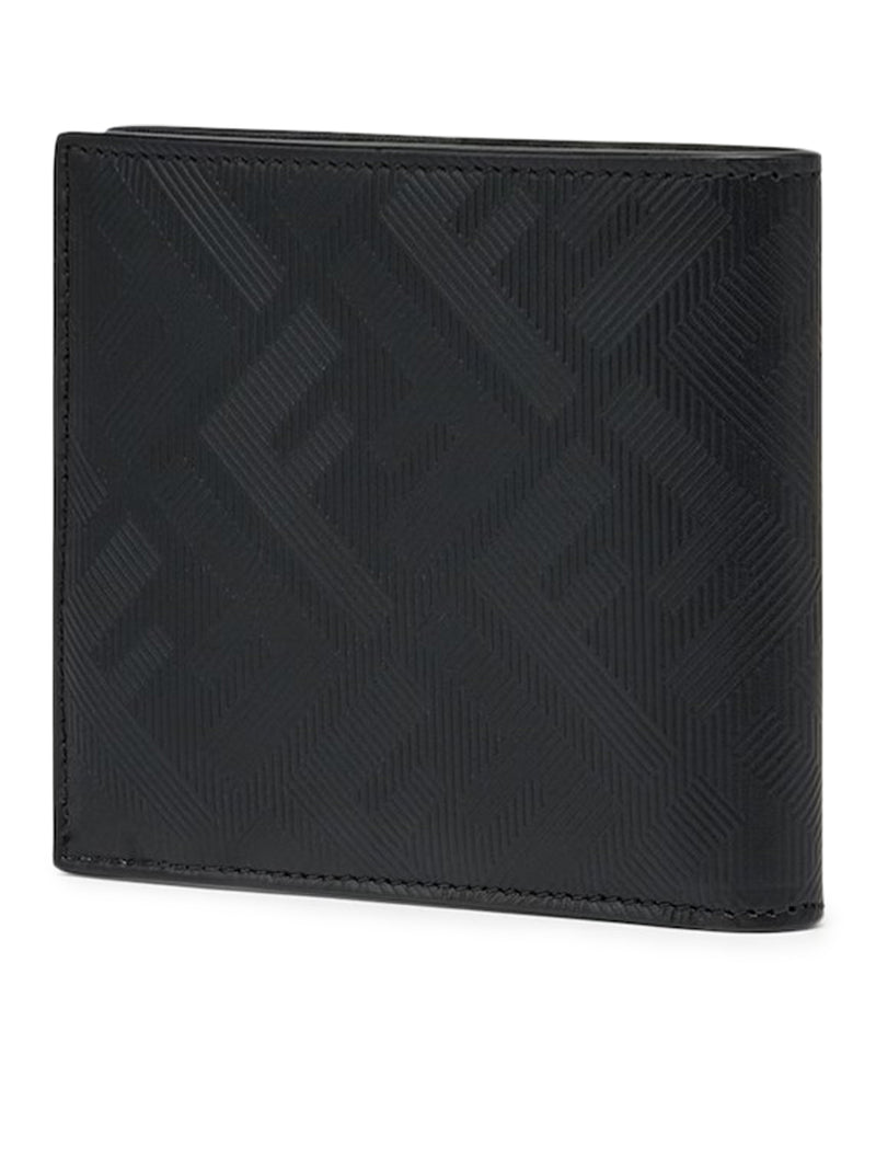 Fendi Shadow Diagonal Wallet in Black for Men