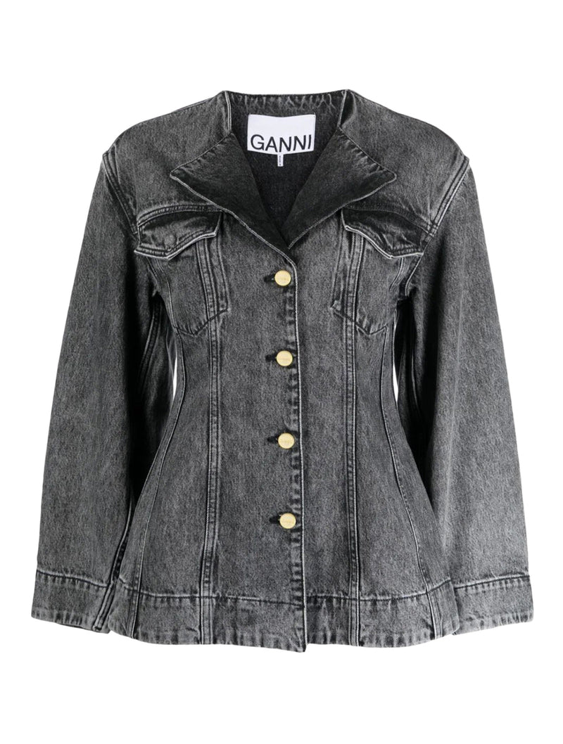 Denim Bleached Monogram Jacket – Suit Negozi Row