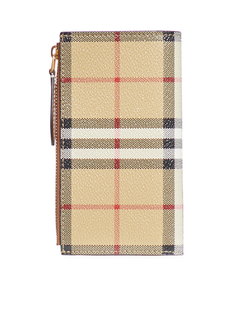 Wallet with check pattern