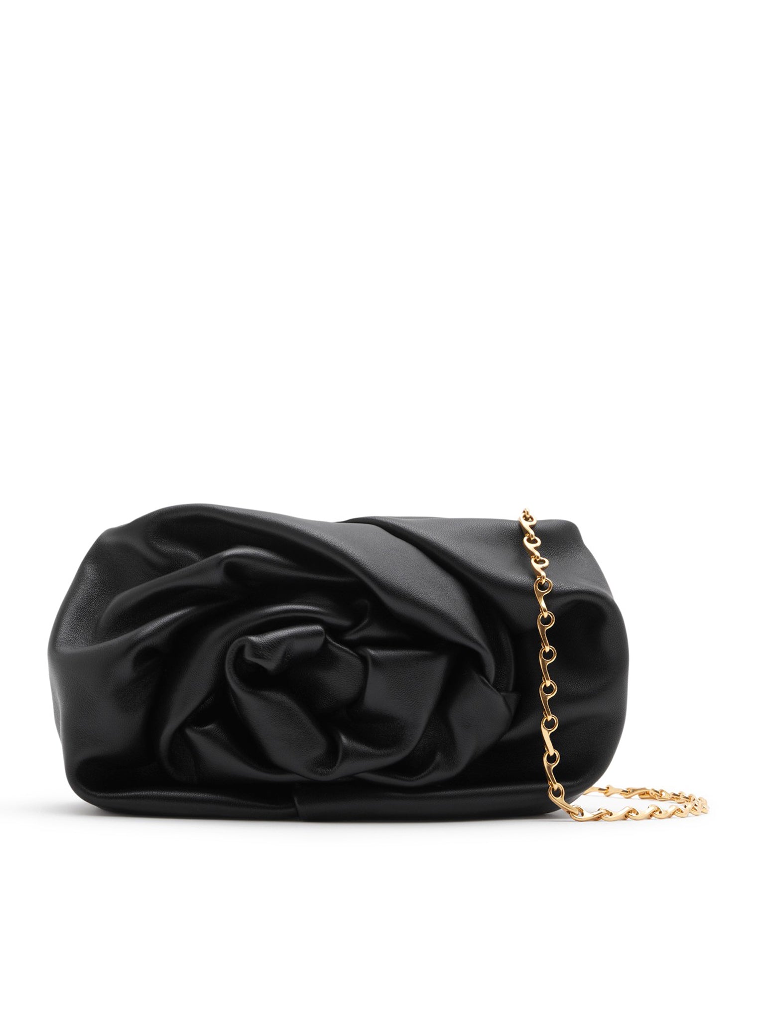 Rose clutch bag with chain