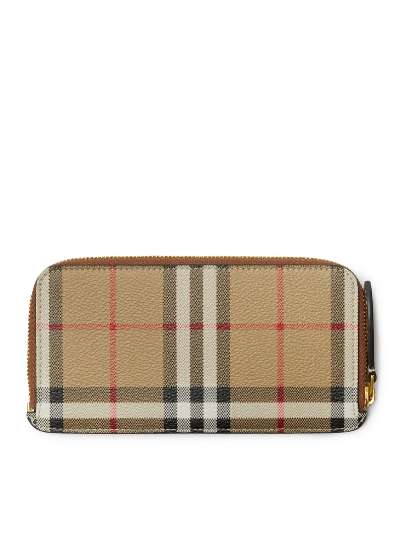 Burberry Check Motif Cardholder in Brown