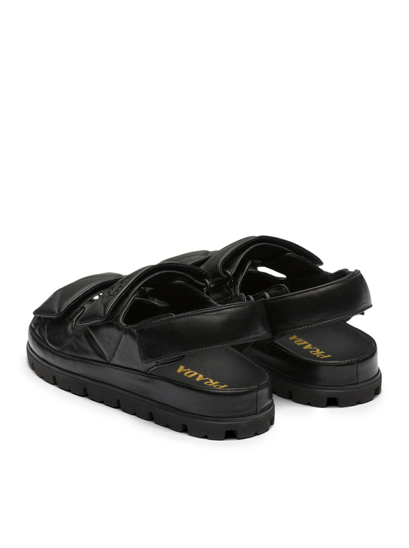 Padded nappa sandals