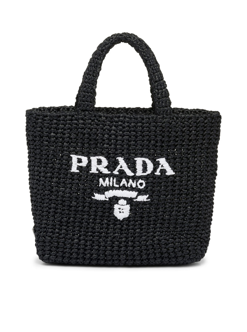 Small shopping bag in woven fabric