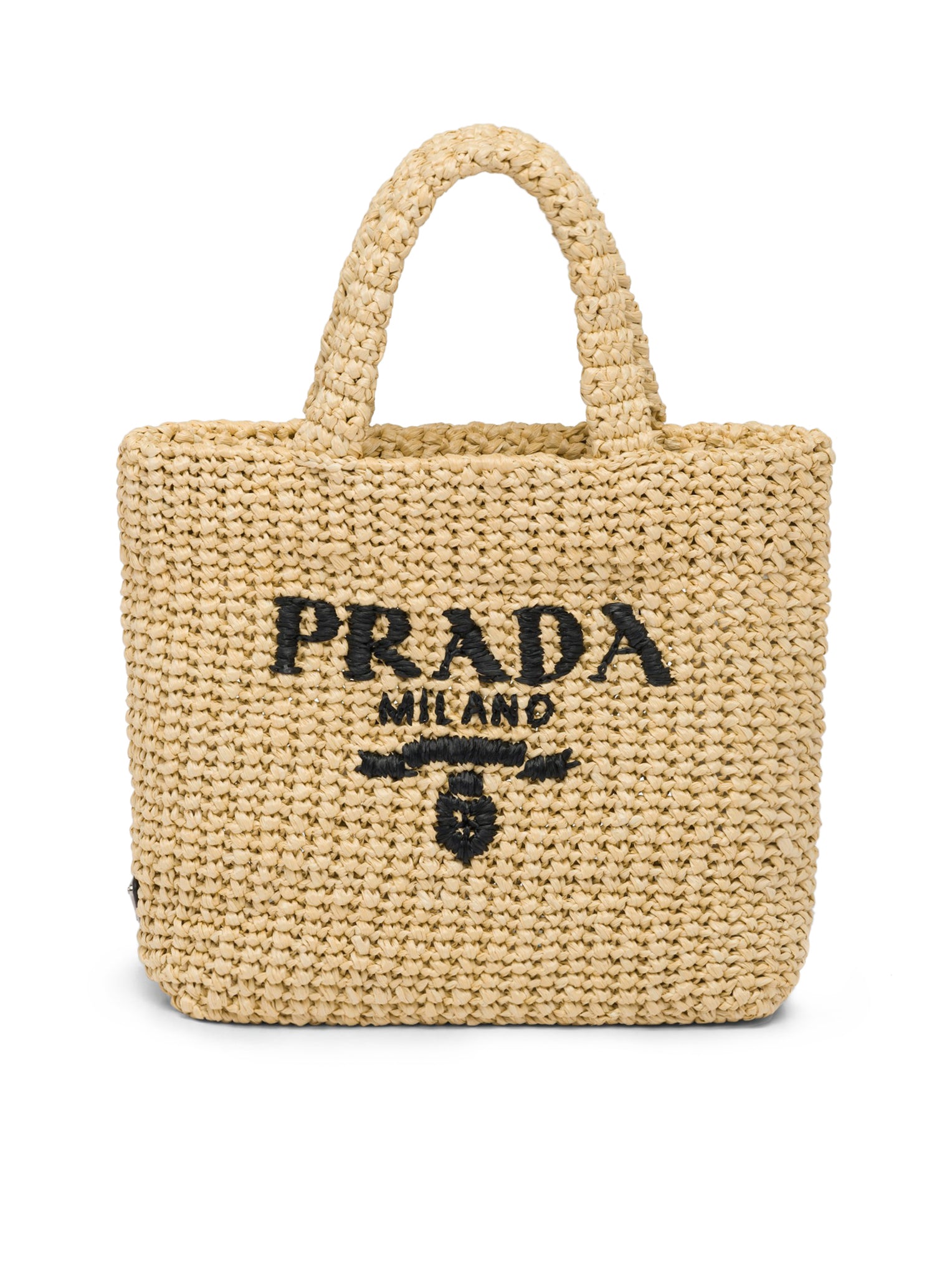 Small shopping bag in woven fabric