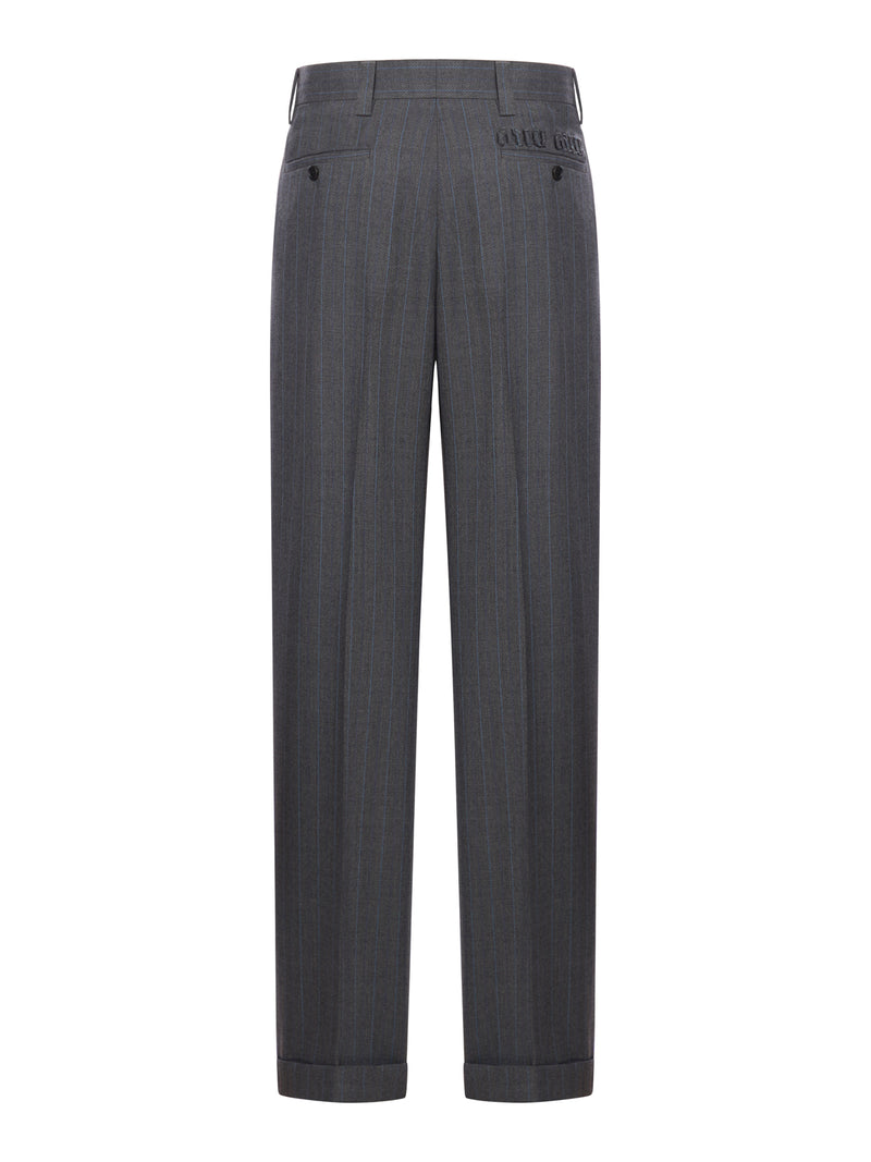 STRAIGHT PINSTRIPE PANTS