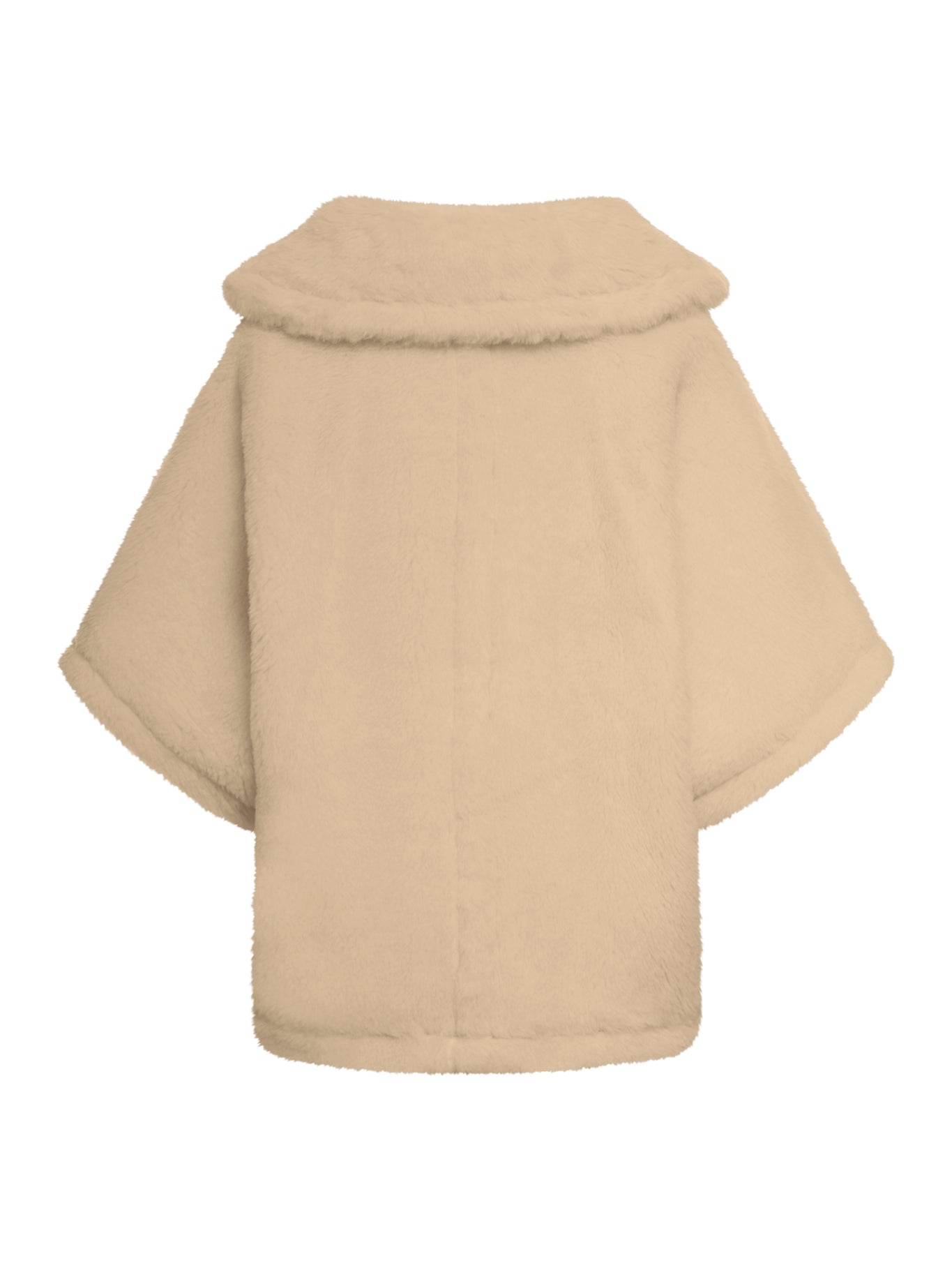 Short cape in Teddy fabric