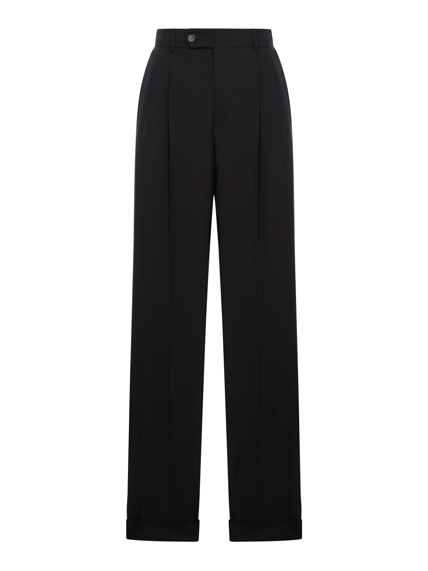 wounded wool trousers