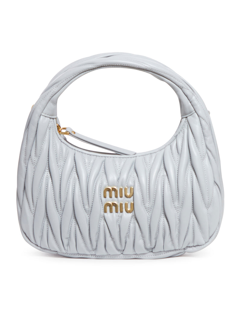 Miu Wander mini hobo bag in quilted nappa